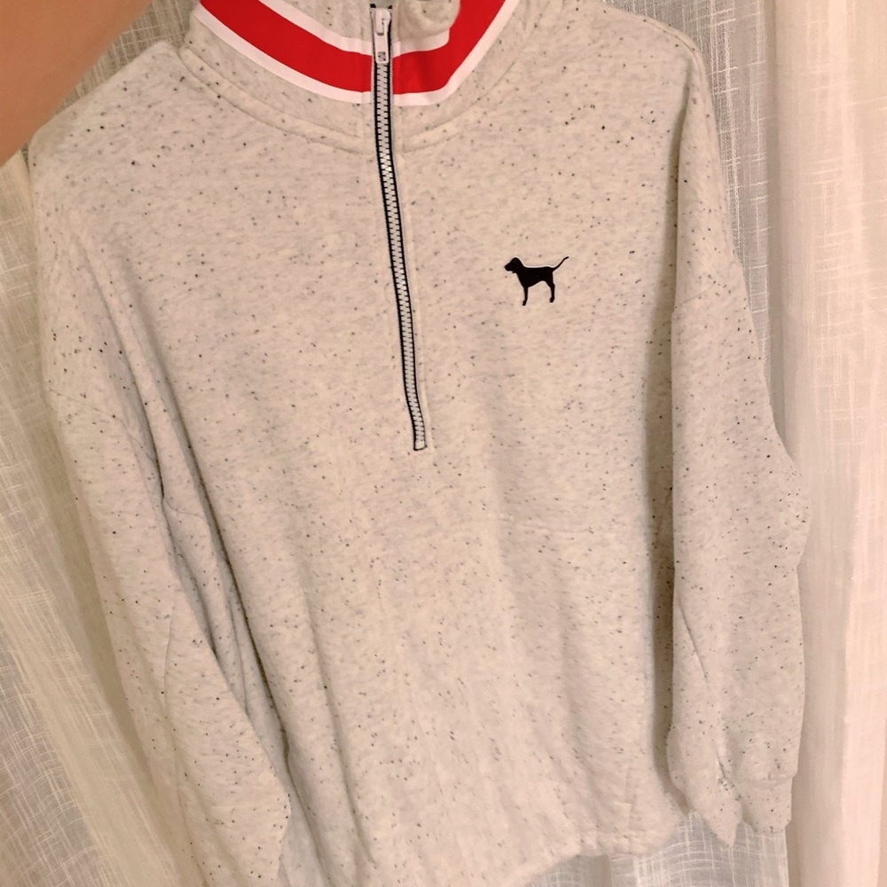 PINK fleece lined pullover